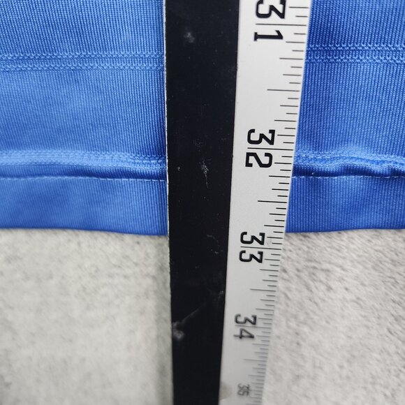 Mens Blue Adidas Polo Shirt 100% Polyester Short Sleeve Climalite Size XL - Picture 12 of 13